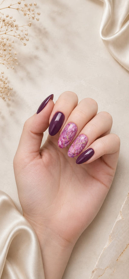 Ink Effekt – Künstlerischer Marble-Look mit luxuriösen Gold-Akzenten 💜