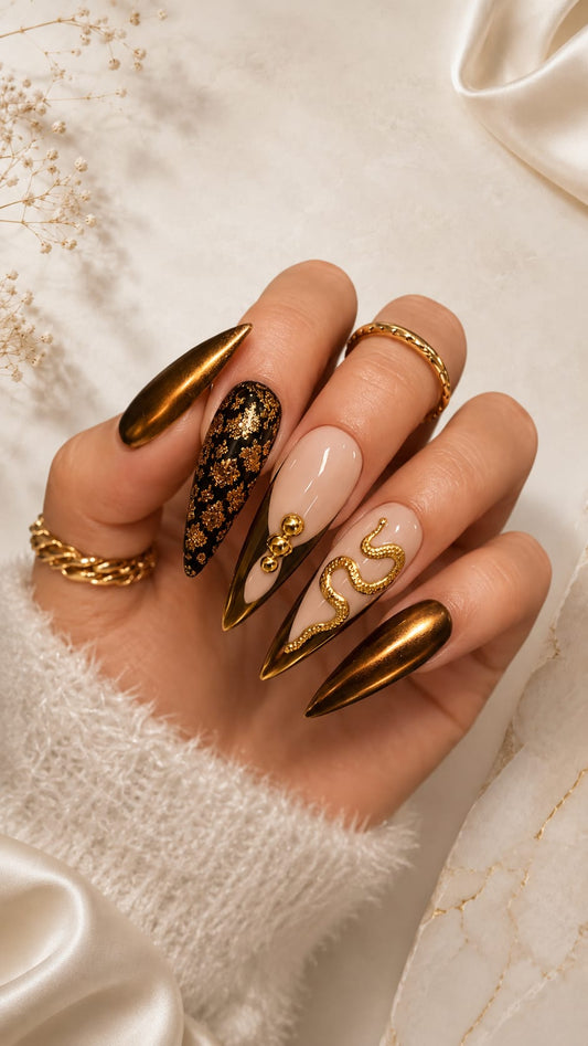 Snake Luxury – Mystischer Chameleon-Chrome trifft auf luxuriöse Gold-Details 🐍