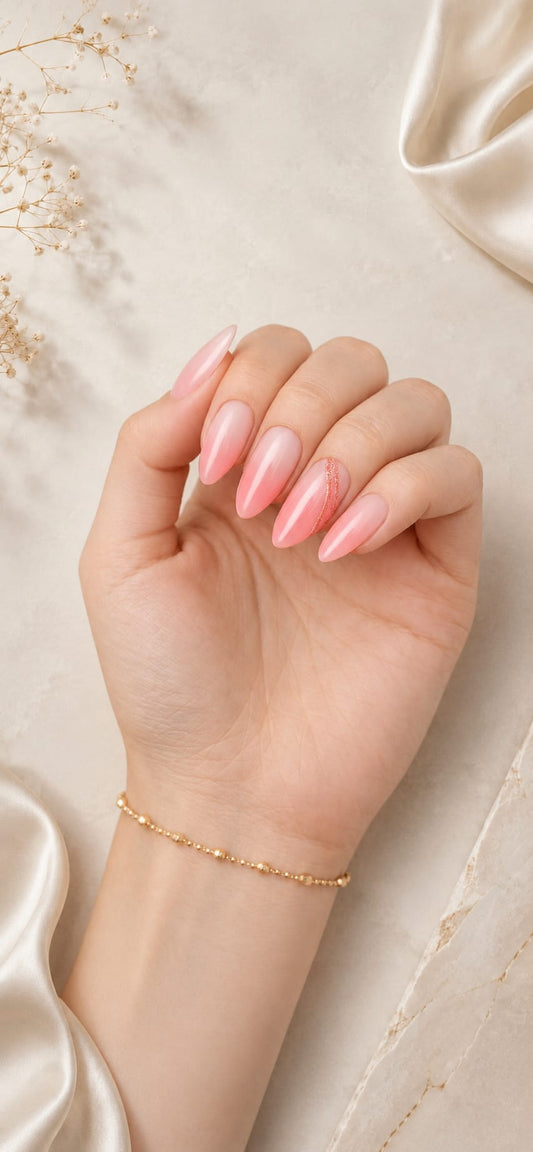 Aura Pink Glow – Zarter Aura-Look mit elegantem Chrome-Finish 🌸