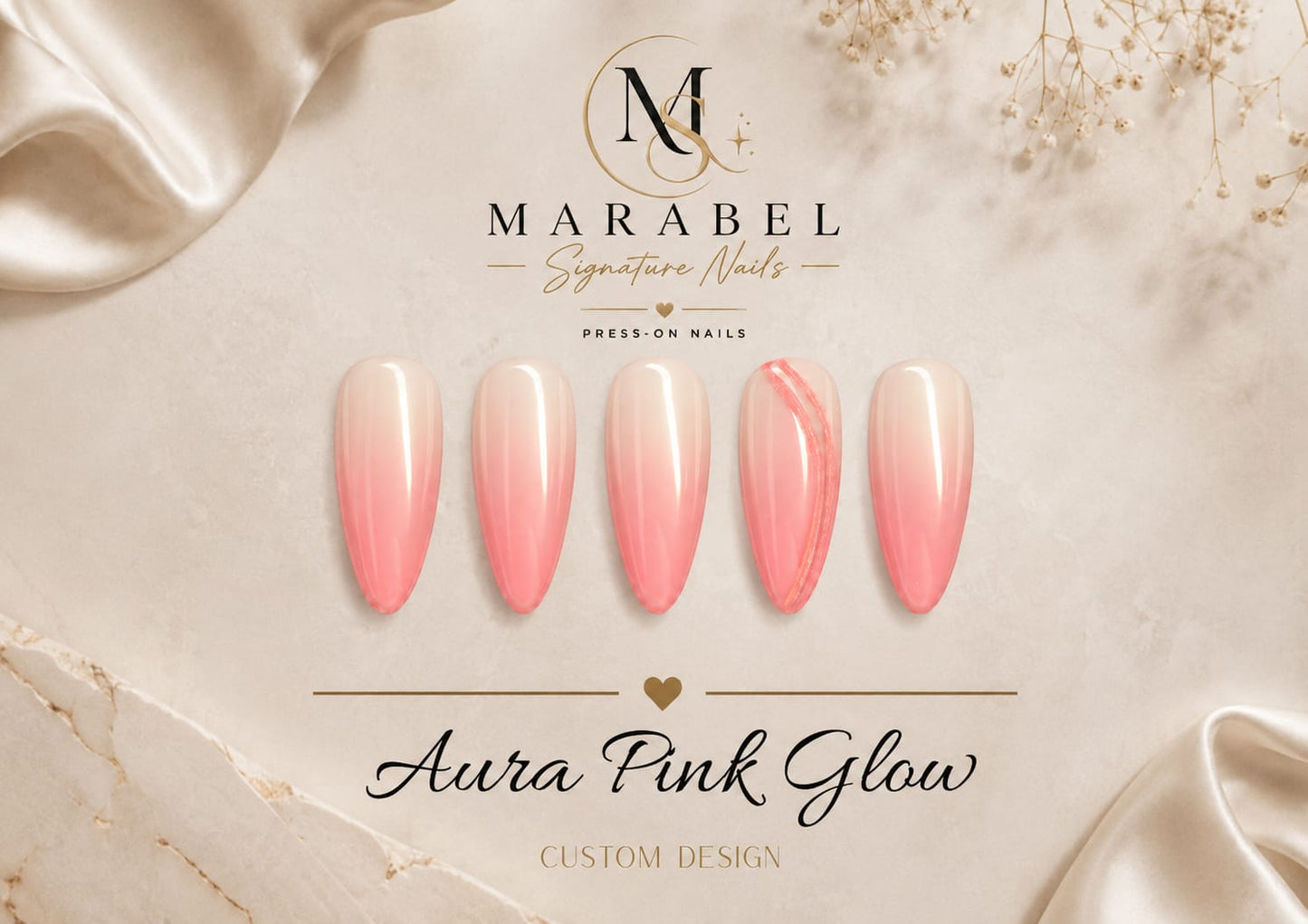 Aura Pink Glow – Zarter Aura-Look mit elegantem Chrome-Finish 🌸