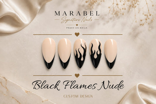 Black Flames Nude – Clean Elegance mit edgy Flame-Details 🔥