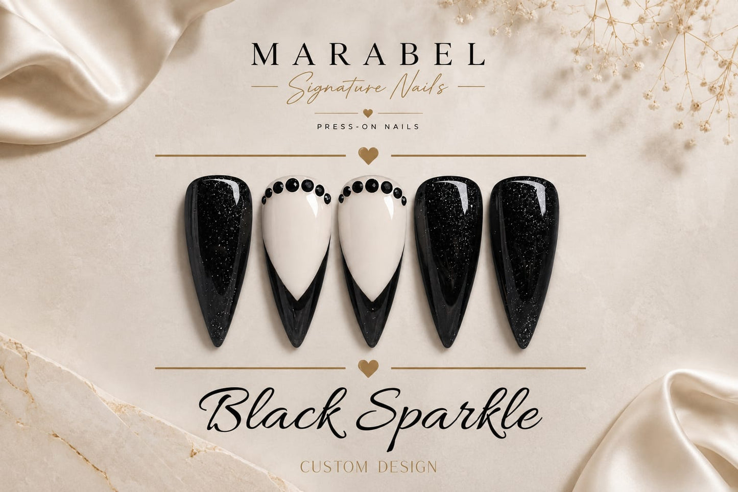 Black Sparkle – Edgy Eleganz mit funkelndem Glam-Finish 🖤