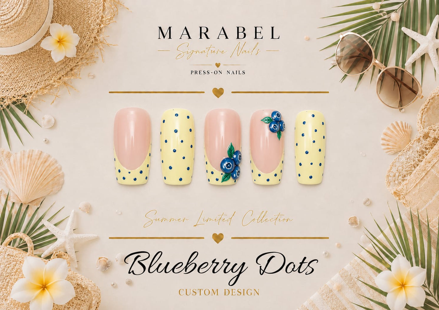 🫐 Blueberry Dots – Verspieltes Blaubeer-Design mit zarten Details