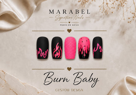 Burn Baby – Auffälliger Statement-Look mit Neon-Flammen 🔥