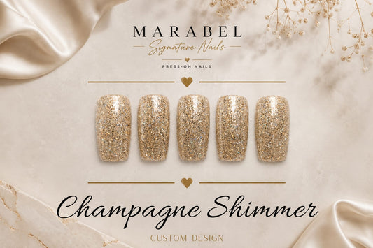 Champagne Shimmer – Luxuriöser Glitter-Glam mit elegantem Champagner-Glow 🥂