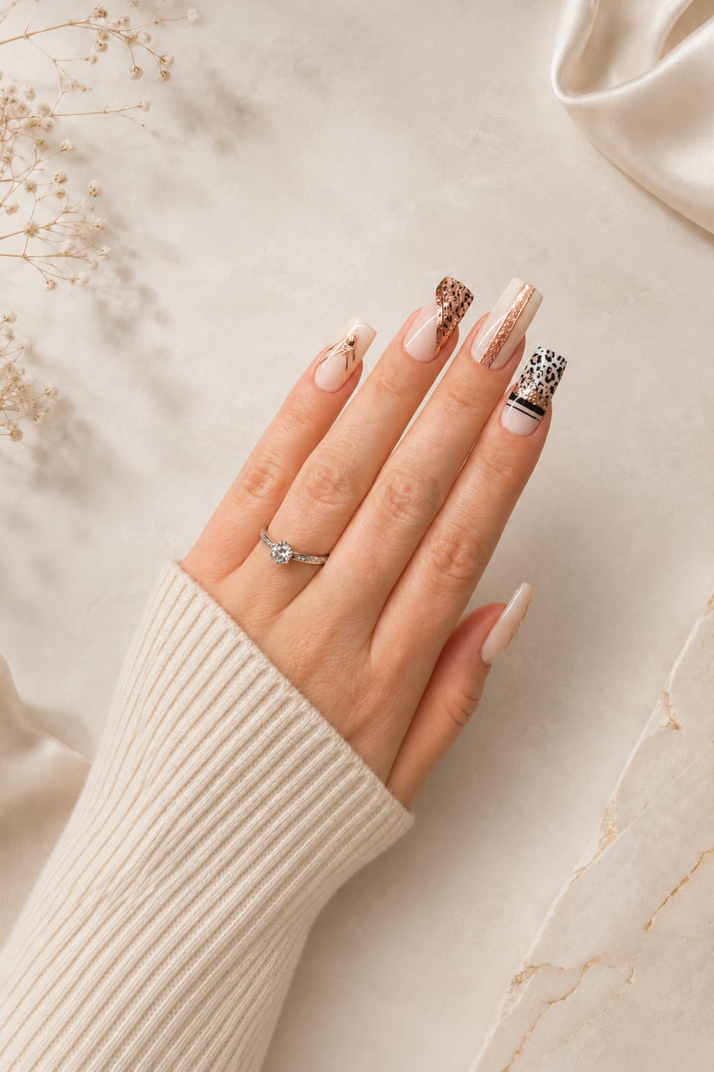 Leopard Chic Beige – Eleganter Animal-Glam mit luxuriösen Gold-Details 🐆
