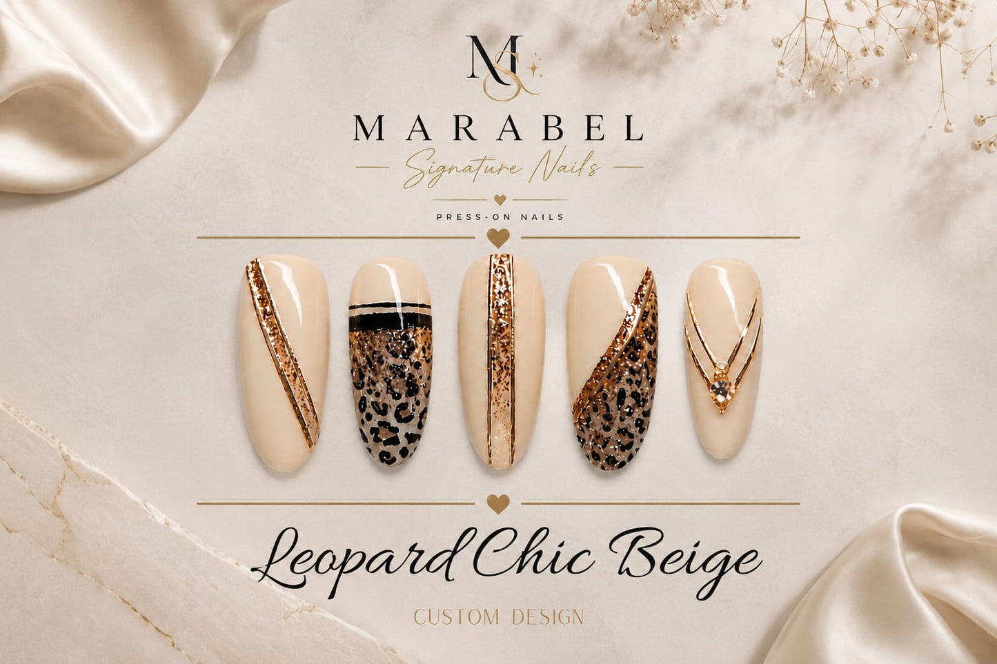 Leopard Chic Beige – Eleganter Animal-Glam mit luxuriösen Gold-Details 🐆