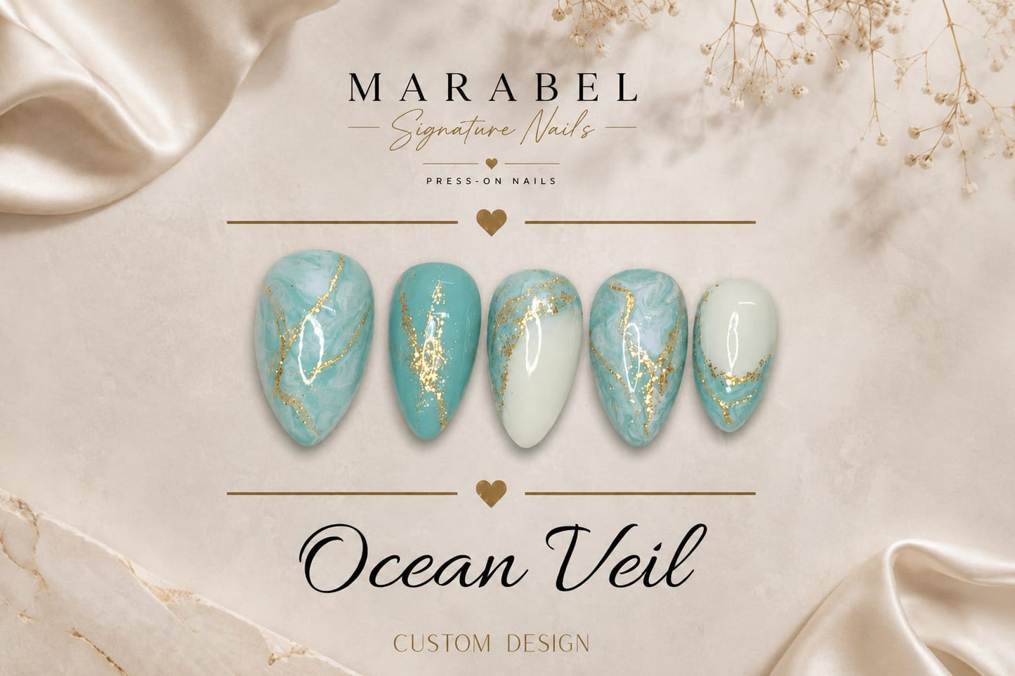Ocean Veil – Elegante Marble-Optik inspiriert von den Farben des Ozeans 🌊