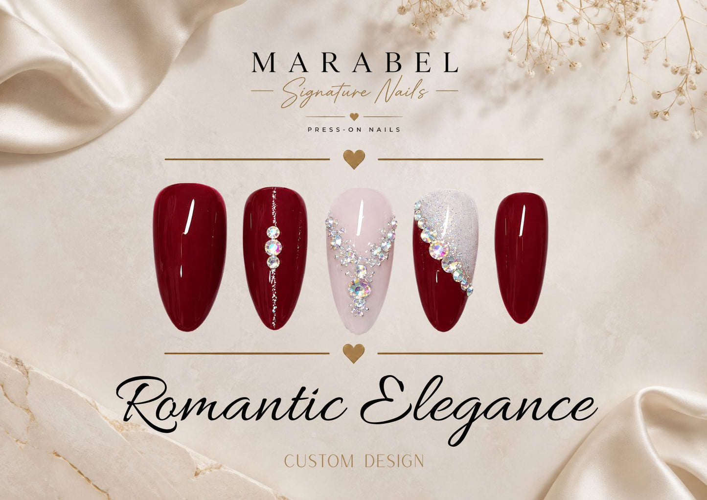 Romantic Elegance – Zeitlose Eleganz mit funkelnden Strass-Akzenten ❤️