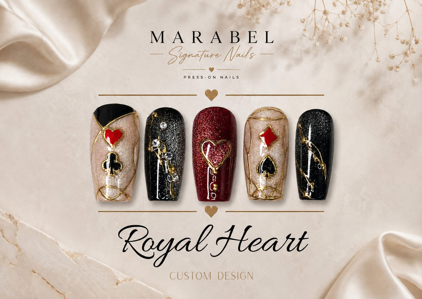 Royal Heart – Luxuriöses Cat-Eye-Design mit königlicher Eleganz 👑