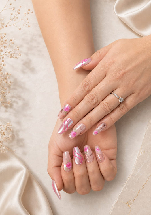 Sweet Love – Romantischer Glam-Look mit floralen Details &amp; Chrome-Finish 🌹