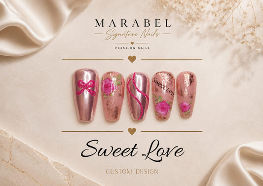Sweet Love – Romantischer Glam-Look mit floralen Details &amp; Chrome-Finish 🌹