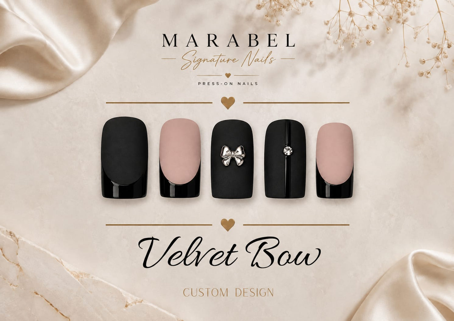 Velvet Bow – Zeitlose Eleganz mit edler Schleifen-Applikation 🖤