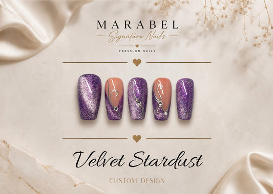 Velvet Stardust – Magischer Cat-Eye Glamour mit funkelnder Tiefe 💜