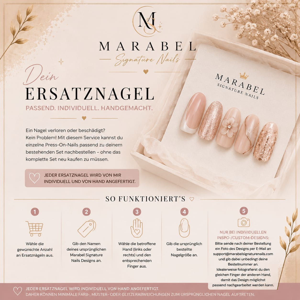 💅 Ersatznagel für dein Marabel Signature Nails Set